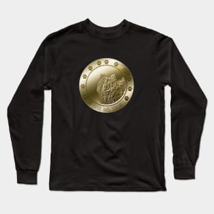 Chow Chow Crypto Coin Cryptocurrency Funny Humor Long Sleeve T-Shirt